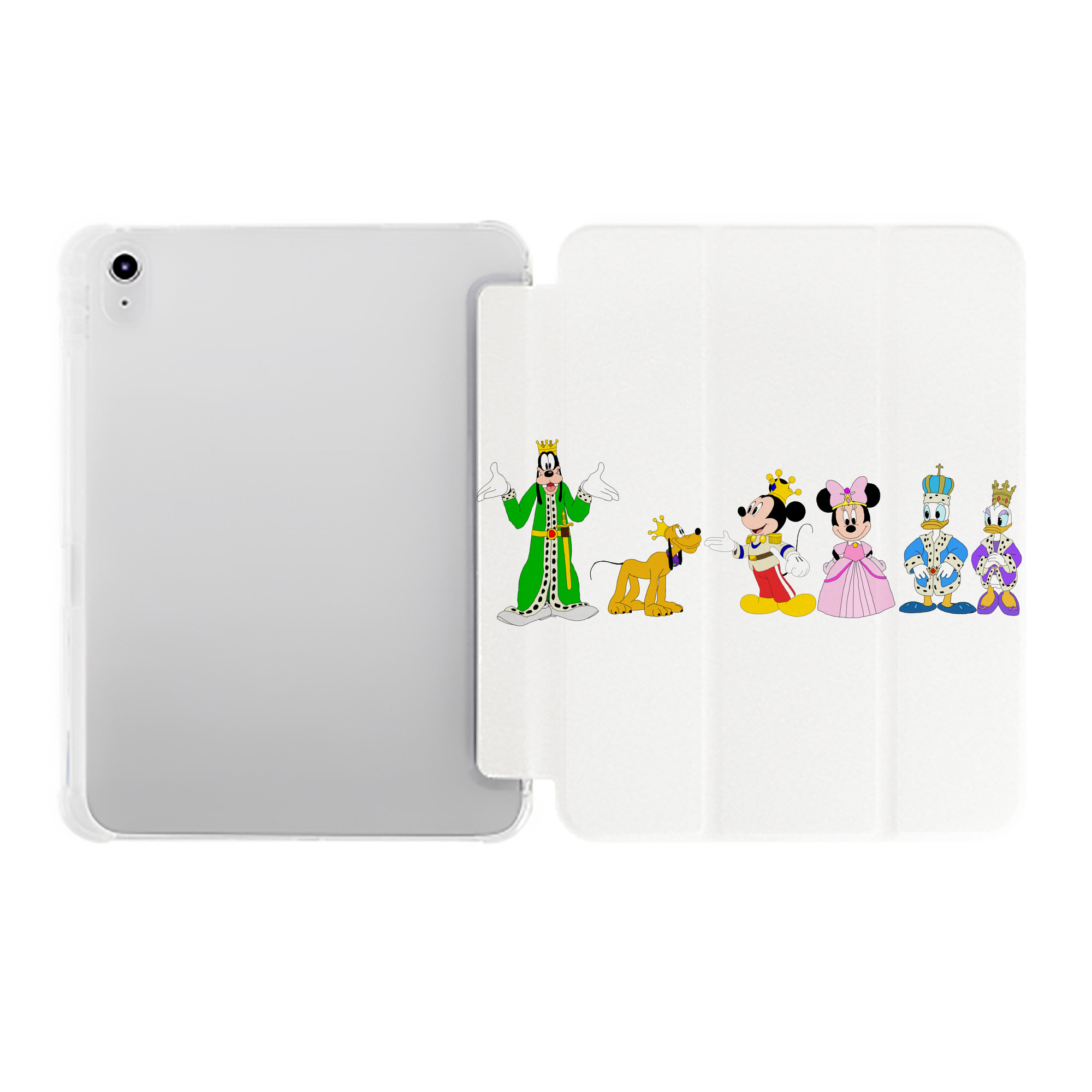 （画像用） ミッキーマウス Mickey Mouse IPad ケース ペン収納付き 三つ折りスタンド PUレザー×シリコン 対応機種9.5/10.5/10.9インチ
